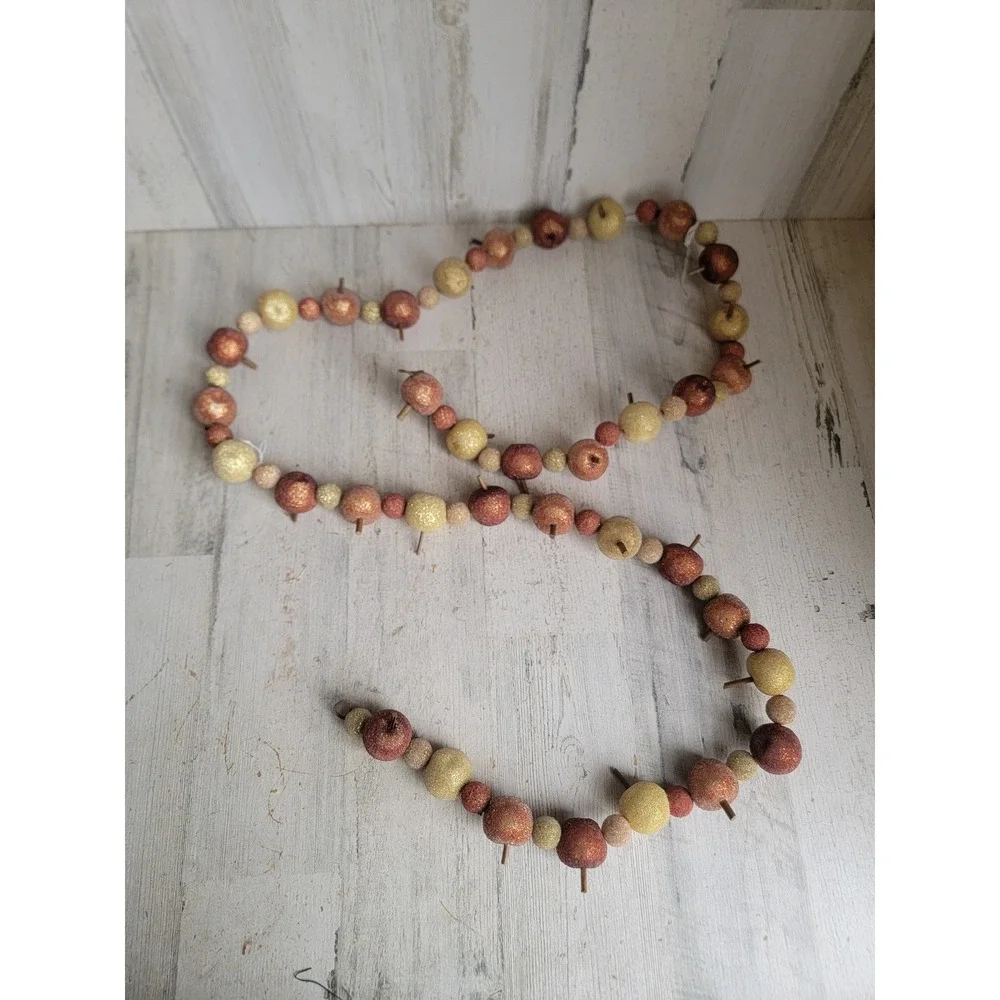 Unique apple garland Thanksgiving fall hanging wall home decor fruit string